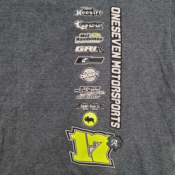 Connor Atkinson 17A Sprint Car T-Shirt Men's Large OneSeven‎ Motorsports Racing - Picture 3 of 8